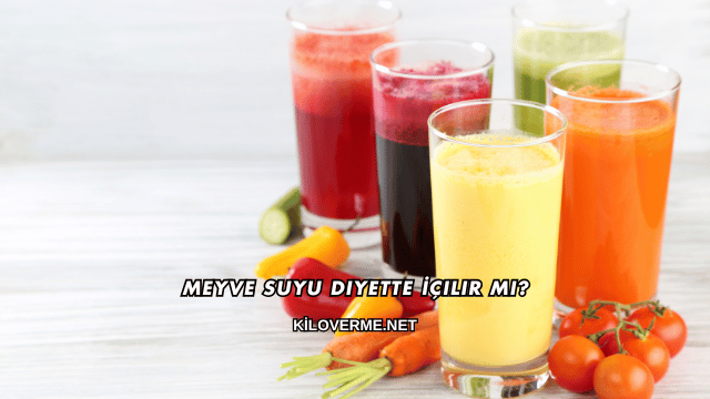 Meyve Suyu Diyette İçilir mi?