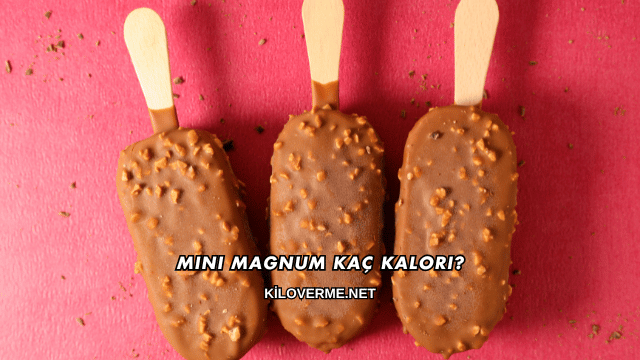Mini Magnum Kaç Kalori?