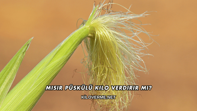 Mısır Püskülü Kilo Verdirir mi?