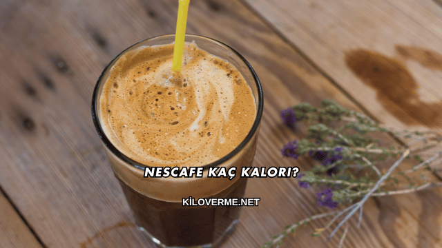Nescafe Kaç Kalori?