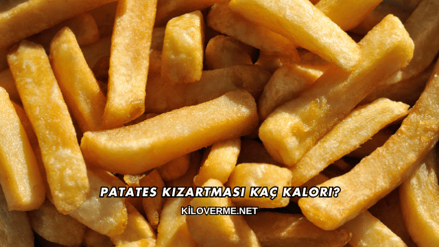Patates Kızartması Kaç Kalori?