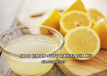 Sade Limon Suyu Zayıflatır mı?