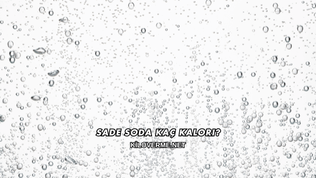 Sade Soda Kaç Kalori?