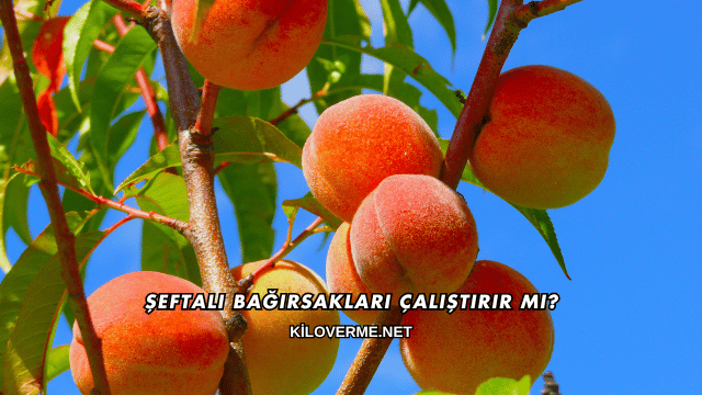 Şeftali Bağırsakları Çalıştırır mı?