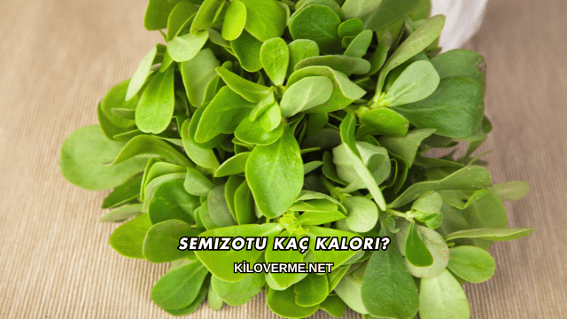 Semizotu Kaç Kalori?