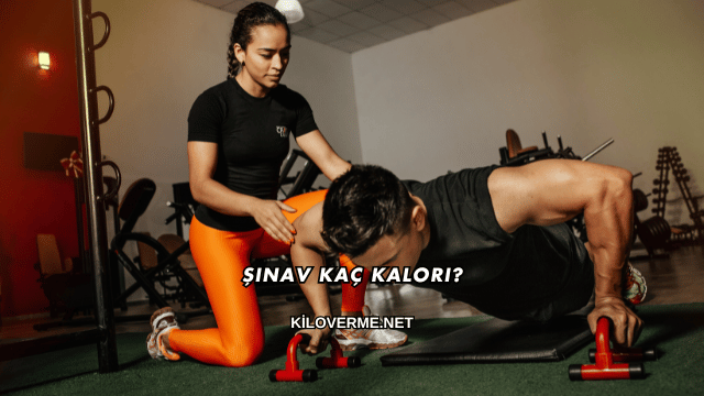 Şınav Kaç Kalori?