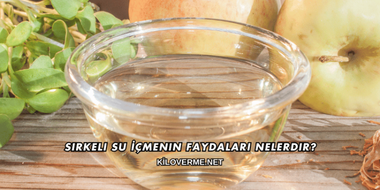 Sirkeli Su İçmenin Faydaları Nelerdir?