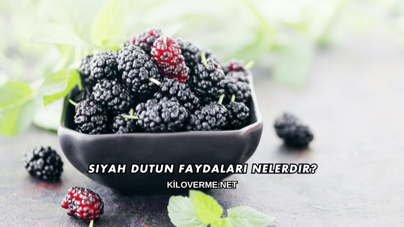 Siyah Dutun Faydaları Nelerdir?