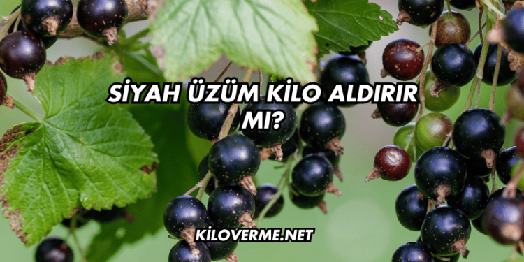 Siyah Üzüm Kilo Aldırır mı?