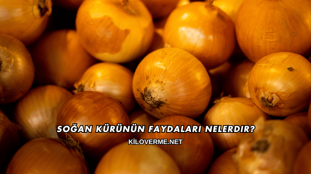 Soğan Kürünün Faydaları Nelerdir?
