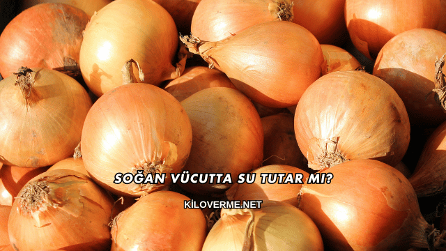Soğan Vücutta Su Tutar mı?