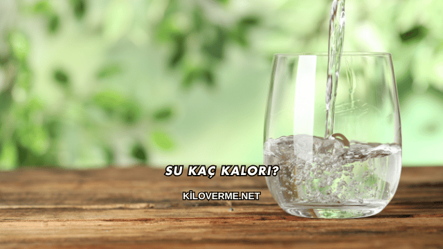 Su Kaç Kalori?