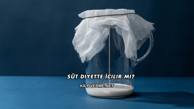 Süt Diyette İçilir mi?
