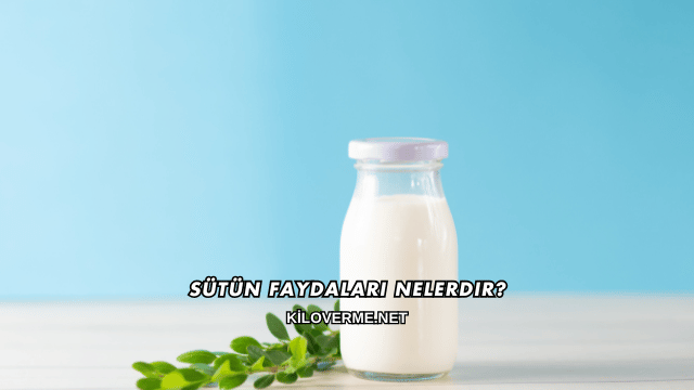 Sütün Faydaları Nelerdir?