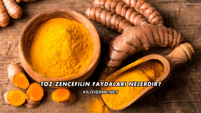 Toz Zencefilin Faydaları Nelerdir?