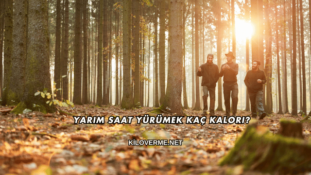 Yarım Saat Yürümek Kaç Kalori?