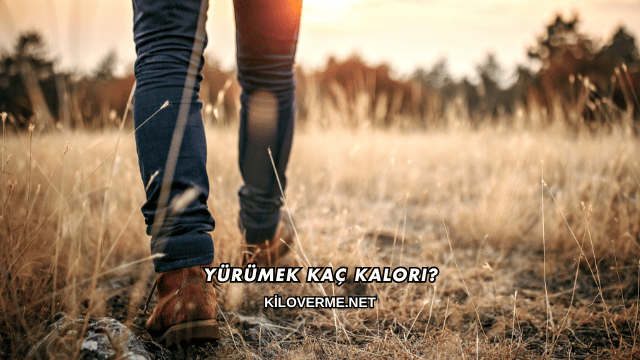 Yürümek Kaç Kalori?