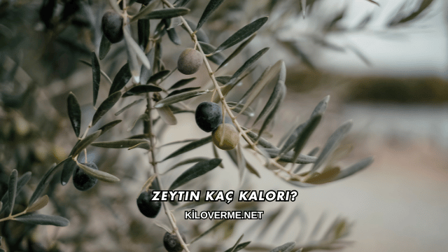 Zeytin Kaç Kalori?