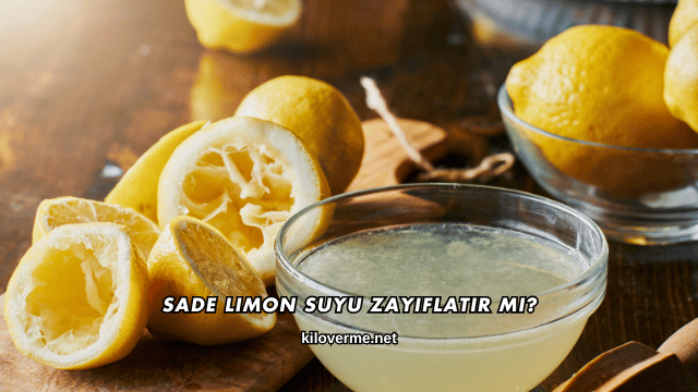 Sade Limon Suyu Zayıflatır mı?