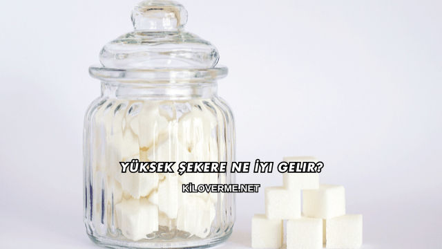 Yüksek Şekere Ne İyi Gelir?