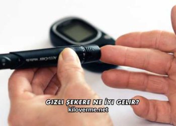 Gizli Şekere Ne İyi Gelir?