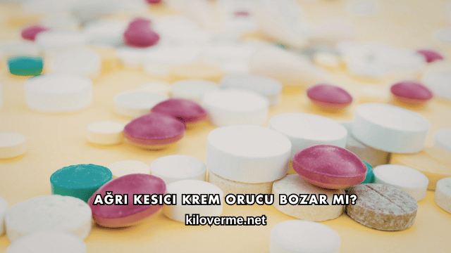 Ağrı Kesici Krem Orucu Bozar mı?