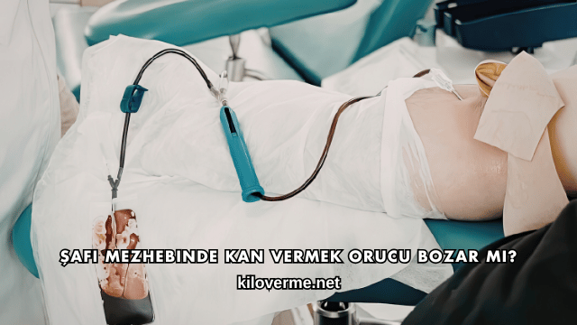 Şafi Mezhebinde Kan Vermek Orucu Bozar mı?