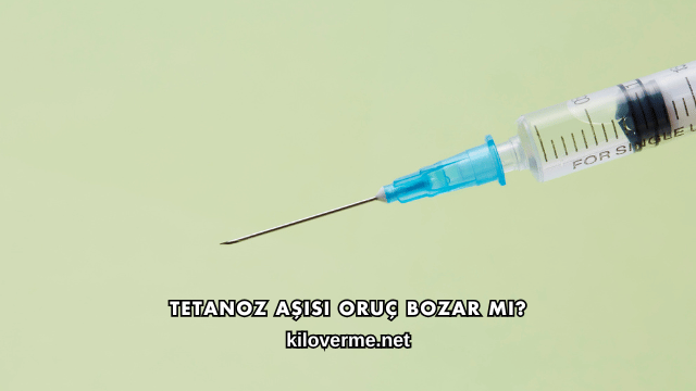 Tetanoz Aşısı Oruç Bozar mı?