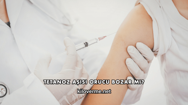 Tetanoz Aşısı Orucu Bozar mı?