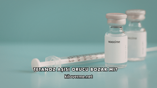 Tetanoz Aşısı Orucu Bozar mı?