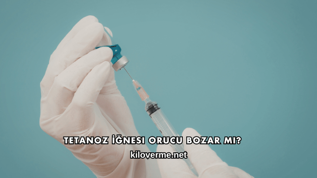 Tetanoz İğnesi Orucu Bozar mı