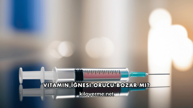 Vitamin İğnesi Orucu Bozar mı?